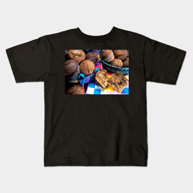 Muffins Kids T-Shirt by Bravuramedia